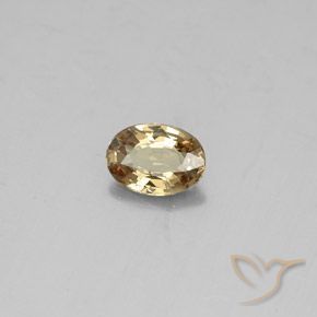 Granate que cambia de color Marrón-oro natural de 0.50 ct, Ovalada, VVS-VS