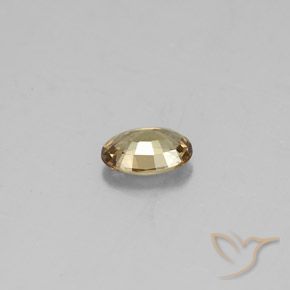 Granate que cambia de color Marrón-oro natural de 0.50 ct, Ovalada, VVS-VS
