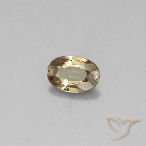 Granate que cambia de color Marrón-oro natural de 0.58 ct, Ovalada, VVS-VS