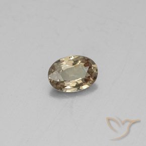 Granate que cambia de color Marrón-oro natural de 0.52 ct, Ovalada, VS-SI