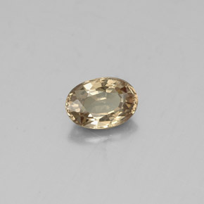 Granate con cambio de color amarillo natural de 0,62 ct, corte óvalo, VS