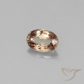 Granate con cambio de color amarillo natural de 0,63 ct, corte óvalo, VVS-VS