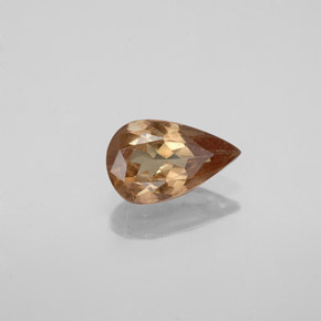 Granate con cambio de color marrón natural de 0,93 ct, en forma de pera, VS