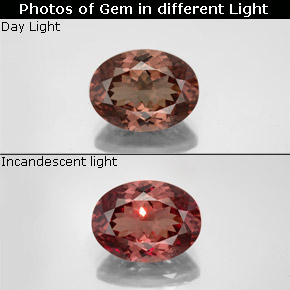 Granate con cambio de color cambio de color natural de 5,58 ct, corte óvalo, VS