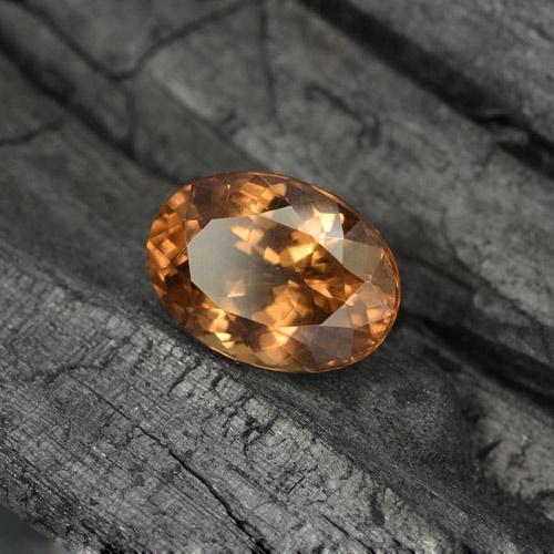 Granate que cambia de color Marrón oscuro natural de 3.77 ct, Corte Óvalo, VS-SI