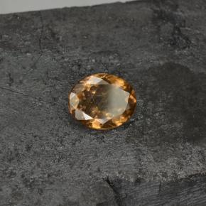Granate que cambia de color Marrón naranja dorado natural de 3.87 ct, Corte Óvalo, VS-SI