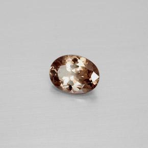 Granate con cambio de color marrón natural de 1,57 ct, corte óvalo, VS
