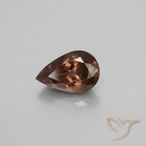 Granate con cambio de color marrón natural de 3,05 ct, en forma de pera, VS-SI