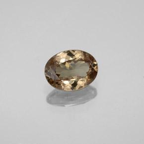 Granate con cambio de color marrón natural de 1,48 ct, corte óvalo, VS-SI