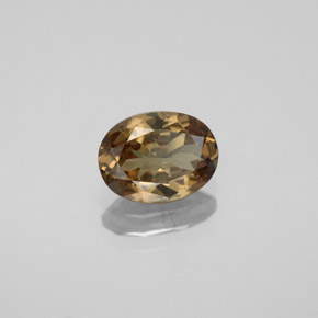 Granate que cambia de color Marrón naranja dorado natural de 1.55 ct, Corte Óvalo, VS