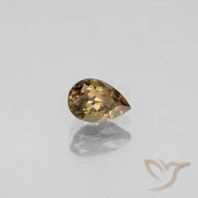 Granate que cambia de color Marrón-oro natural de 0.61 ct, En forma de pera, VVS-VS