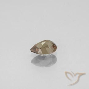 Granate que cambia de color Marrón claro natural de 0.57 ct, En forma de pera, VS