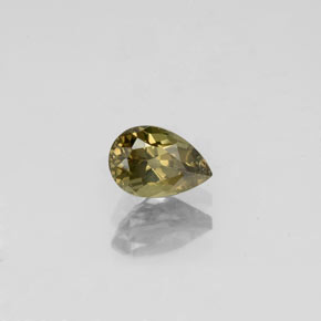 Granate con cambio de color multicolor natural de 0,63 ct, en forma de pera, VS