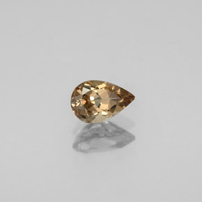 Granate que cambia de color Marrón naranja dorado natural de 0.64 ct, En forma de pera, VS