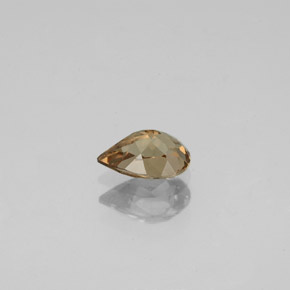 Granate que cambia de color Marrón naranja dorado natural de 0.64 ct, En forma de pera, VS