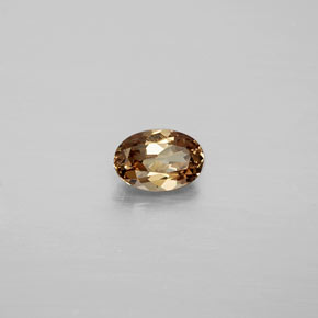 Granate que cambia de color Marrón naranja dorado natural de 0.62 ct, Corte Óvalo, VVS-VS