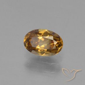 Granate con cambio de color dorado natural de 0,72 ct, corte óvalo, VVS-VS