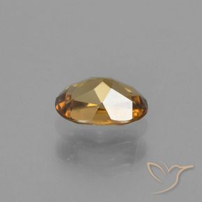 Granate con cambio de color dorado natural de 0,72 ct, corte óvalo, VVS-VS