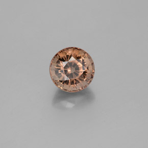 Granate que cambia de color Marrón naranja dorado natural de 1.30 ct, Corte Redondo, VVS