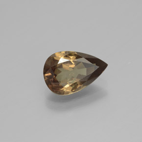 Granate que cambia de color Marrón naranja dorado natural de 1.56 ct, En forma de pera, VS-SI