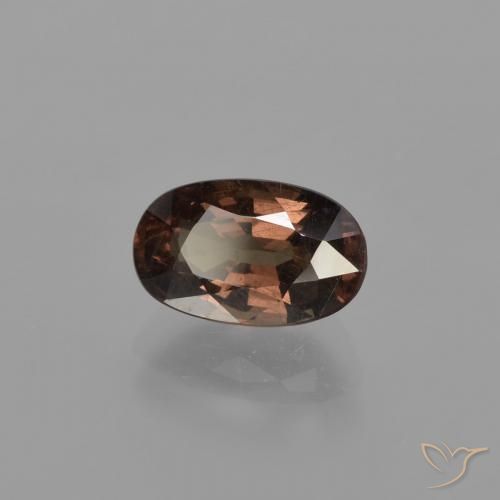 Granate que cambia de color Marrón medio natural de 2.64 ct, Ovalada, VS