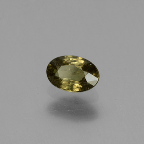 Granate con cambio de color amarillo natural de 0,63 ct, corte óvalo, VS