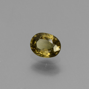 Granate con cambio de color amarillo natural de 0,62 ct, corte óvalo, VS