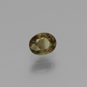Granate con cambio de color amarillo natural de 0,57 ct, corte óvalo, VS