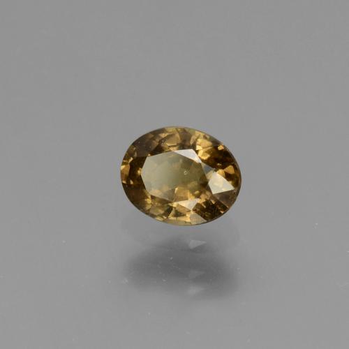 Granate con cambio de color amarillo natural de 0,65 ct, corte óvalo, VS