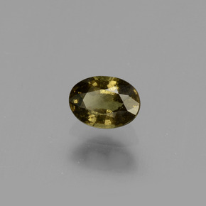 Granate con cambio de color multicolor natural de 0,61 ct, corte óvalo, VS