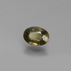 Granate con cambio de color amarillo natural de 0,69 ct, corte óvalo, VS
