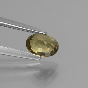 Granate con cambio de color multicolor natural de 0,75 ct, corte óvalo, VS