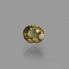 Granate con cambio de color multicolor natural de 0,57 ct, corte óvalo, VS