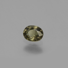 Granate que cambia de color Marrón a rosado rojizo verdoso natural de 0.44 ct, Corte Óvalo, VS