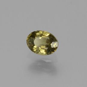 Granate con cambio de color marrón natural de 0,50 ct, corte óvalo, VS