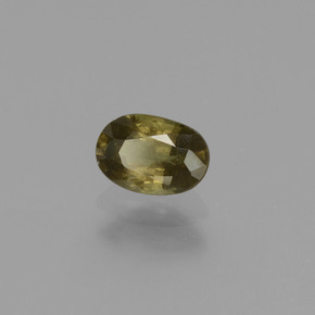 Granate con cambio de color cambio de color natural de 0,62 ct, corte óvalo, VS