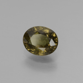 Granate que cambia de color Marrón a rosado rojizo verdoso natural de 1.51 ct, Corte Óvalo, VS-SI