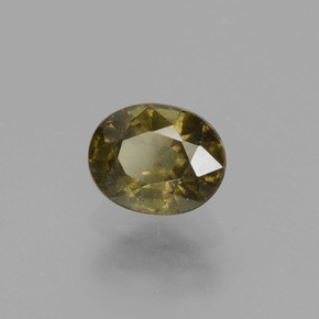Granate con cambio de color multicolor natural de 1,36 ct, corte óvalo, VS-SI