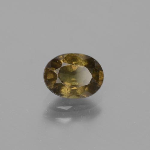 Granate con cambio de color marrón natural de 1,32 ct, corte óvalo, VS-SI
