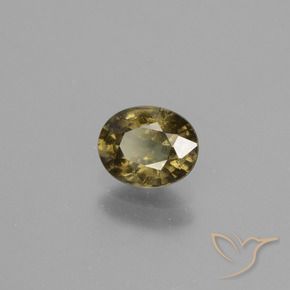Granate que cambia de color Marrón oscuro medio natural de 0.85 ct, Ovalada, VS-SI