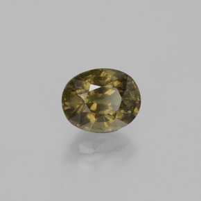 Granate que cambia de color Marrón a rosado rojizo verdoso natural de 1.49 ct, Corte Óvalo, VS-SI