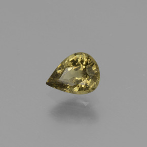 Granate con cambio de color multicolor natural de 0,42 ct, en forma de pera, VS