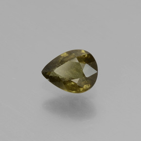 Granate con cambio de color multicolor natural de 0,50 ct, en forma de pera, VS