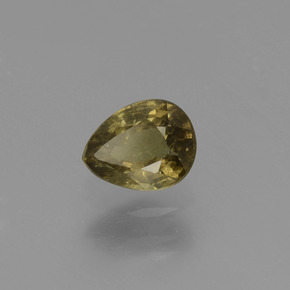 Granate con cambio de color multicolor natural de 0,59 ct, en forma de pera, VS-SI