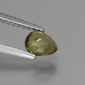 Granate con cambio de color multicolor natural de 0,59 ct, en forma de pera, VS-SI