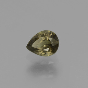Granate con cambio de color multicolor natural de 0,52 ct, en forma de pera, VS