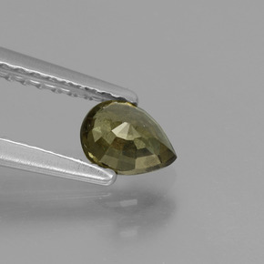 Granate con cambio de color multicolor natural de 0,52 ct, en forma de pera, VS