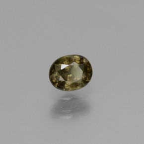 Granate con cambio de color multicolor natural de 0,53 ct, corte óvalo, VS