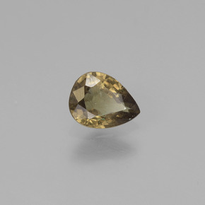 Granate que cambia de color Verde a rojo-rosado natural de 0.73 ct, En forma de pera, VS