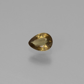 Granate con cambio de color multicolor natural de 0,46 ct, en forma de pera, VS